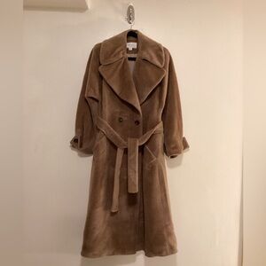 Reiss Wool-Blend Belted Wrap Coat